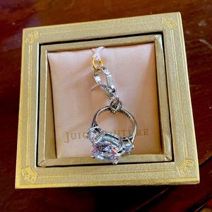 Juicy Couture, Engagement Ring Charm, Silver